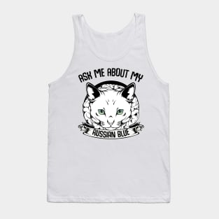 Russian Blue Cat Tank Top